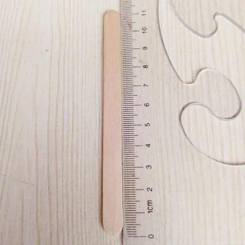 50/100PC Disposable Waxing Wooden Tongue Depressor Body Hair Removal Stick Tongue Depressor Wooden Spatulas Body Wax Waxing 5
