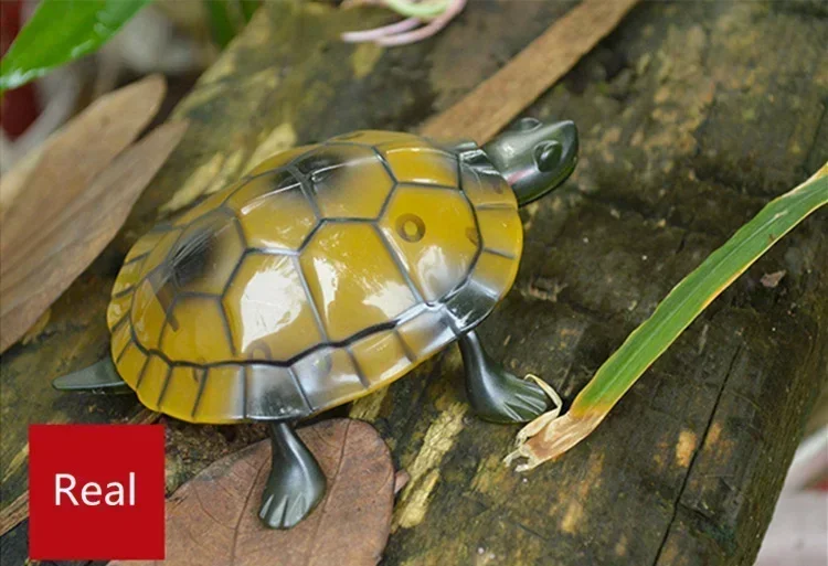 Infrared Remote Control Turtle Eye Light Simulation Reptile Model Green Skin Turtle Children's Novel Toy