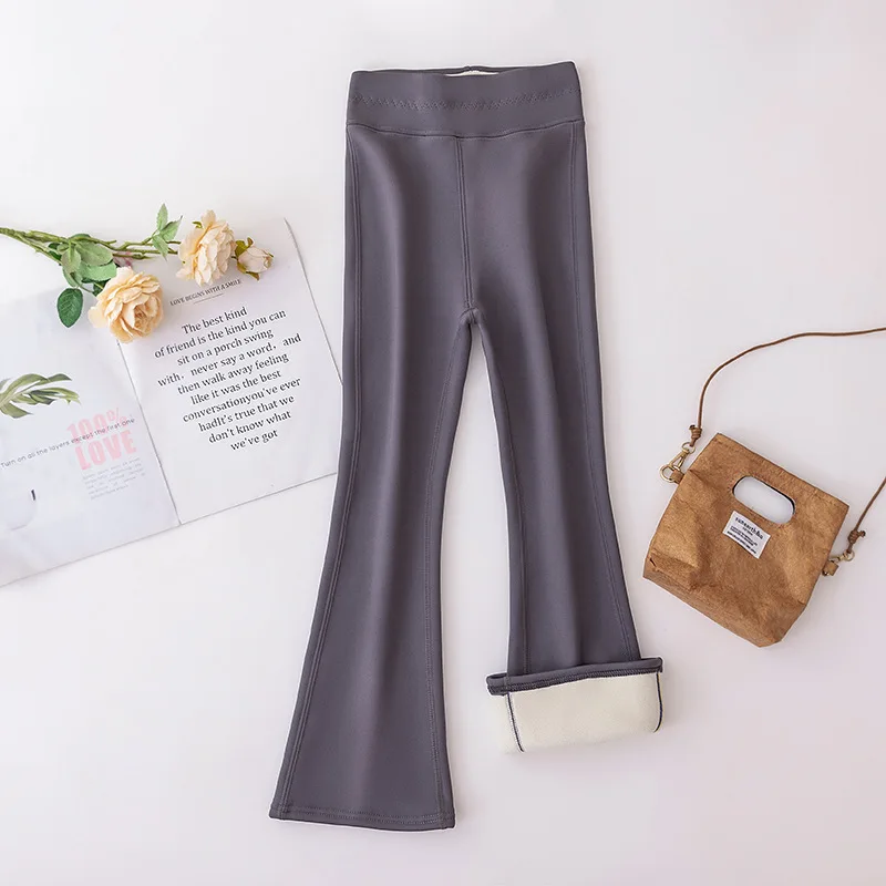 Girls Pants Kids Pants Girls Trousers Girls' Shark Pants Plush Thicken Trousers for Kids Autumn Winter Children's Leggings Teenager Yoga Flared Pants Baby Tights