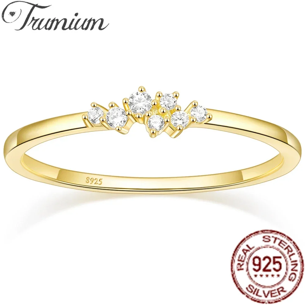 1.5mm 925 Sterling Silver 14K Gold Plated CZ Wedding Band Dainty Stackable Cubic Zirconia Engagement Rings for Women For silver ring,wedding rings,silver rings,gold plated rings,gold plated silver ring