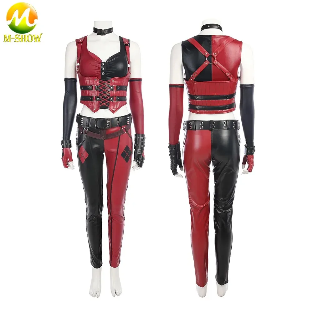The Bat Arkham City Harley Costume Cosplay Donna Vestito Sexy Halloween Harley Suit Per Adulto
