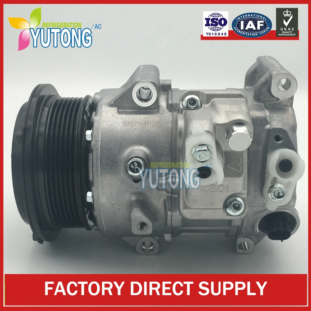 

7SEH17C AC Compressor for Toyota Venza Highlander 2.7L 88310-0E909 88310-48250 88310-0T020 88310-48240 4472602352 471-1019 CO207