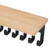 20 Hooks Award Trophy Display Shelf Multifunctional Clothes Hat Hook Bamboo Iron Storage Rack 5