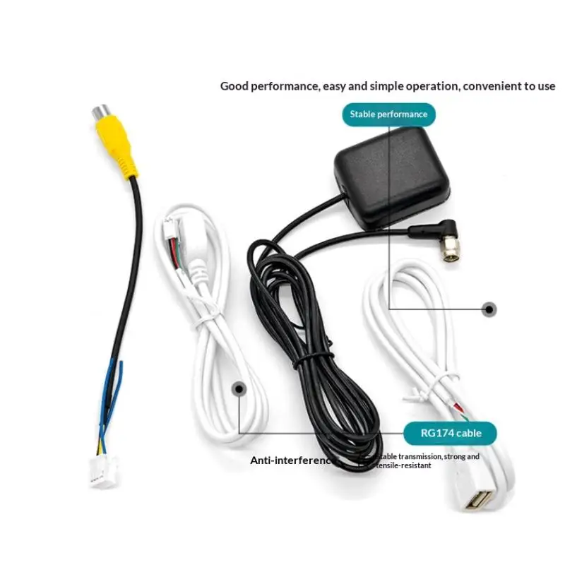 핫세일 차량용 라디오 외장 안테나 길이 조절 가능 신호 유니버설 4/6핀 커넥터 USB 고정밀 액티브 패치