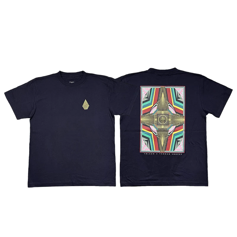 Summer Hardcore Skater American Street Skate T-shirt Cotton Fashion Casual Sports Short Sleeve