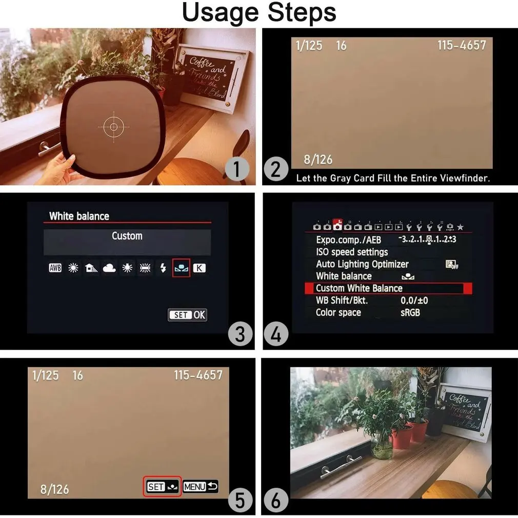 White balance card 12'' 30CM 18% White Balance Card Mini Gray Photographic Calibration Camera Checker DSLR