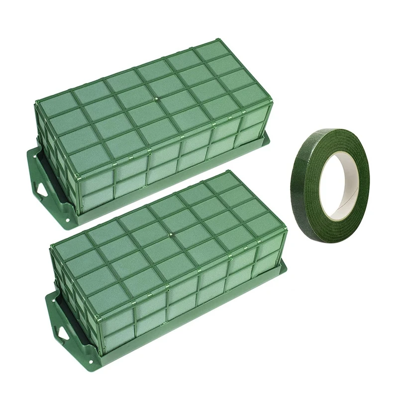 2PackFloralFoamCageForFlowerArrangementsDryAndWetFloralFoam