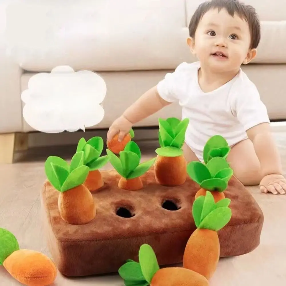 

Mat Pulling Radish Parent-child Interaction Toys Pull Up Carrots Plush Carrot Toys Pet Dog Chew Toy Child Educational Toys