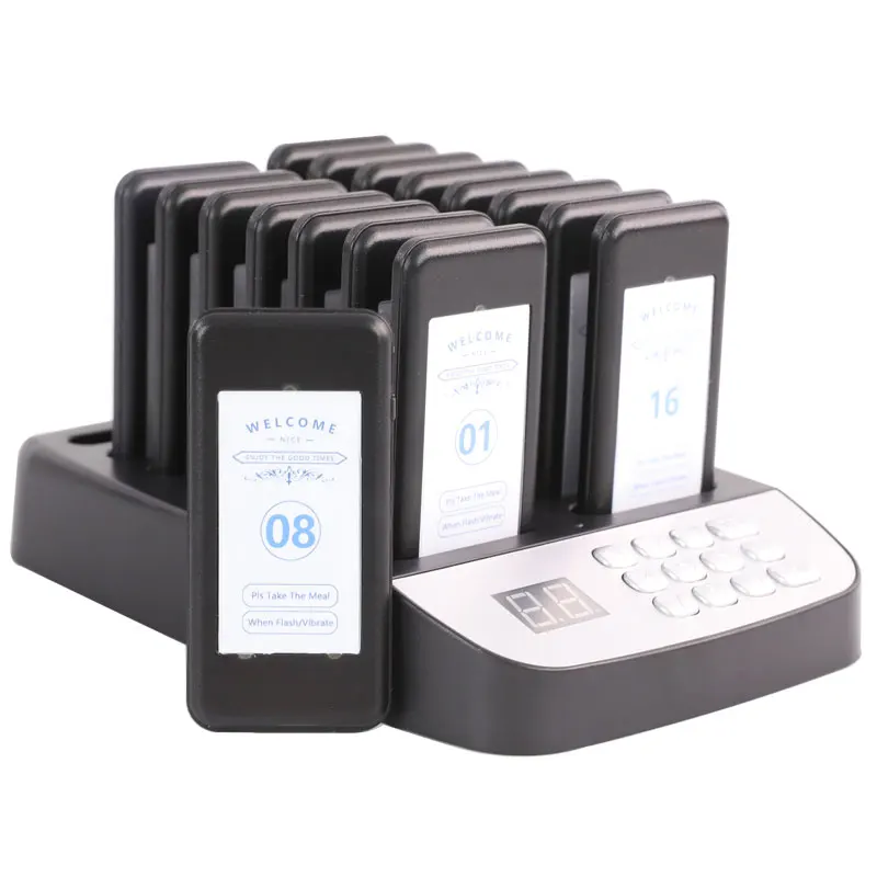 Restaurant Pager Wireless Calling System 16PCS
