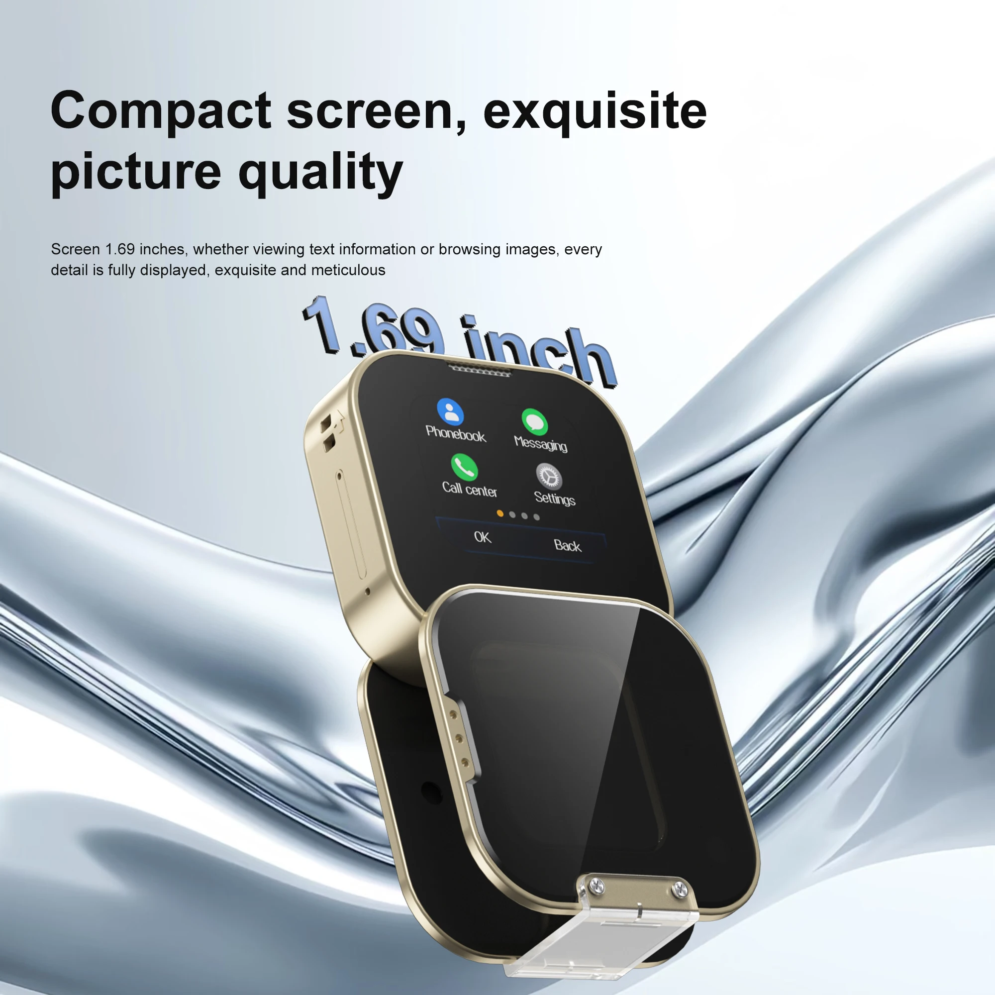 SERVO i19 Rotate Small Box Touch Mobile Phone 2SIM Standby Magic Voice Bluetooth Sync Music Torch Mini Rotation Cellphone Type-C 6