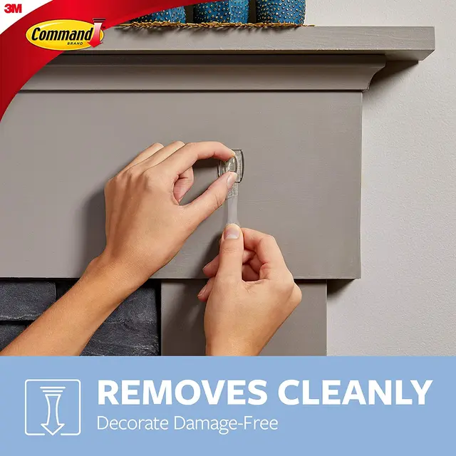 3M Command Clear Mini Hooks Damage-Free Hanging hook adhesive plastic hooks clear with command clear strips 4