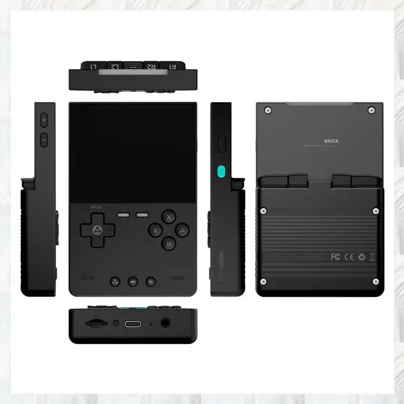 BRICK Handheld Game Console 256GB Portable Linux Video Game Console 3.2Inch 1024X768 IPS Screen Retro Controller A