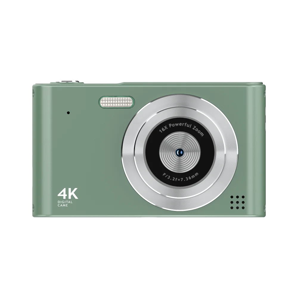 4K 해상도 디지털 카메라 48MP 스틸 사진 16배 디지털 줌 2.4인치 화면 얼굴 인식 및 자동 모드 탑재