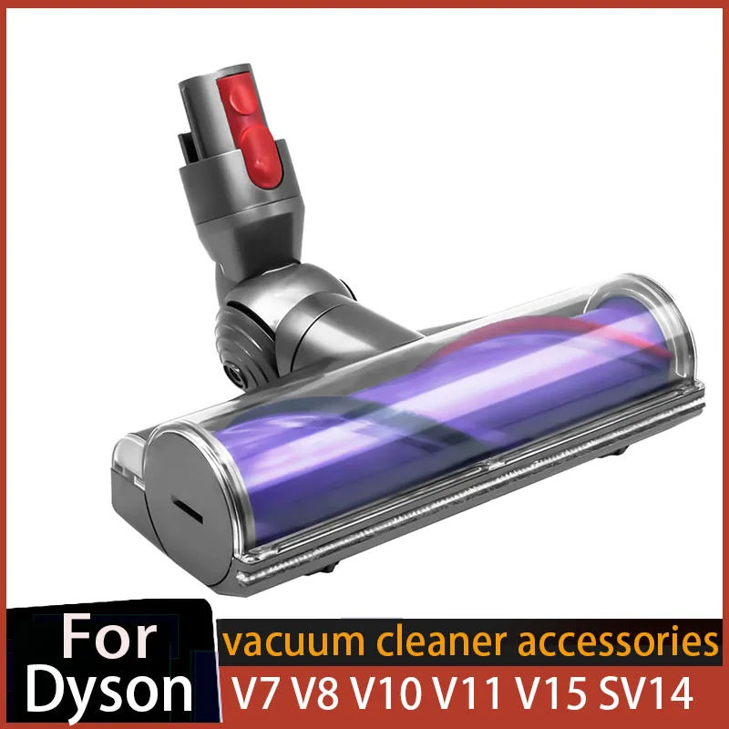 Vacuum Head Electric Direct Dirve for Dyson V7 V8 V10 V11 V15 Hardwood Floor Attachment Bristle Roller Brush Parts