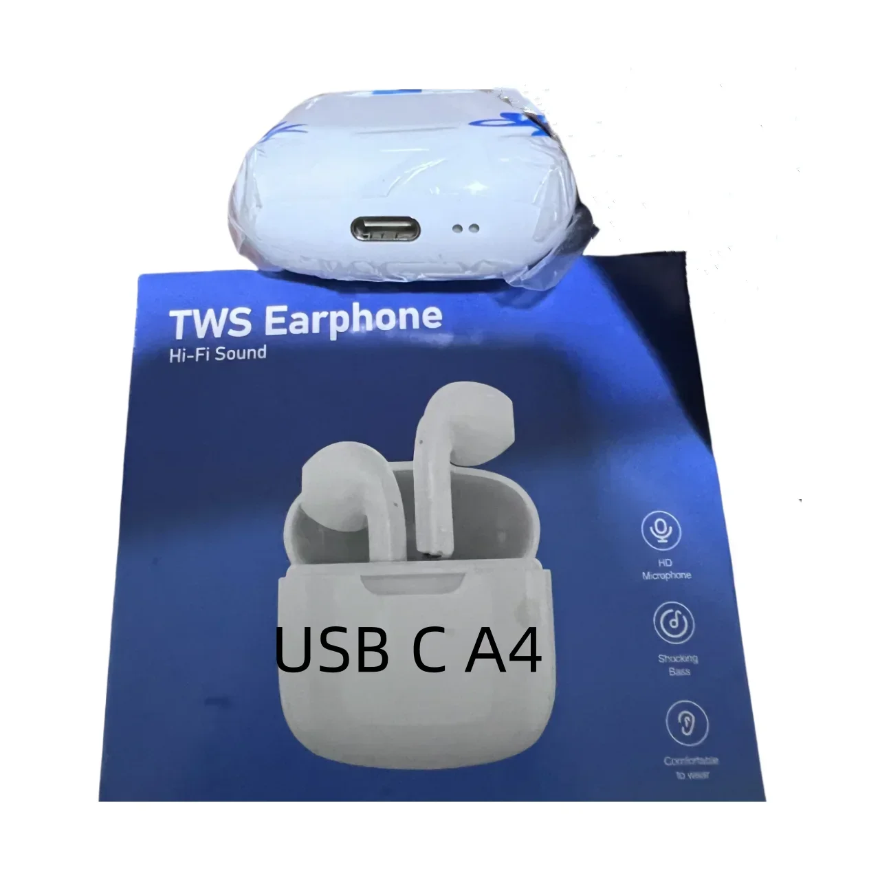 high-quality high fidelity original Air usb 4 Pro2 wireless Bluetooth earphones with ANC, touch adjustment, and pop-up scre