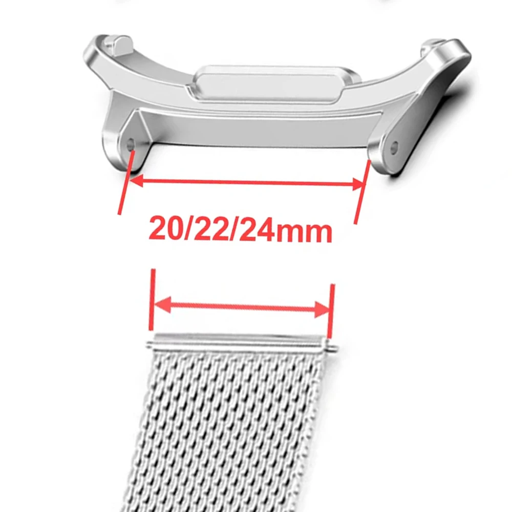 Set of 2 Stainless Steel Watch Band Adapters