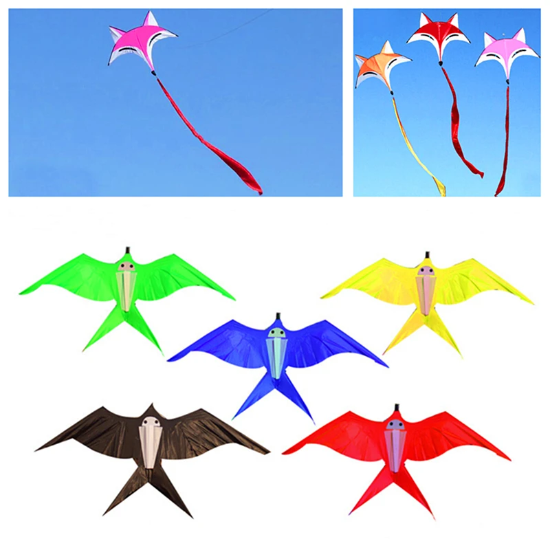 free shipping fox kite flying swallow kite toys nylon kites birds kites single line kite for children flying bird Outdoor toys 5pcs lot baby headband bows flower nylon headbands children hair band hair ornaments set baby hair accessories photography props