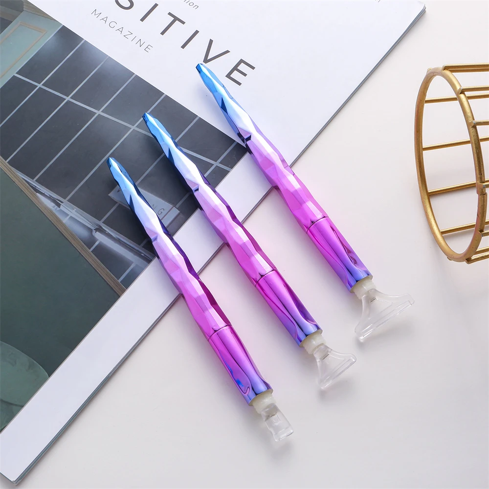 5D Diamond Painting Pen Tool Plating Point Drill Pens With Caly Wax Kits Diamond Embroidery Accessories Cross Stitch Set Craft diamond painting diamond painting accessories diamond painting pen