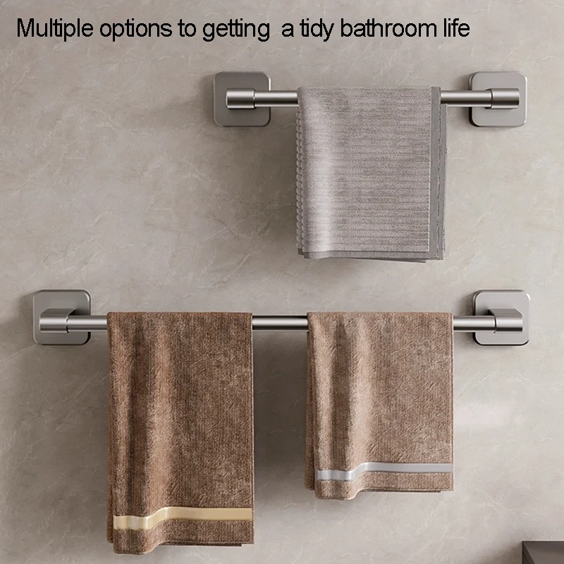 Towel Holder Bathroom Towel Holder Without Drilling Self-Adhesive Rack Rail