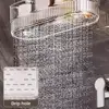 Multi-functional Suction Cup Wall Shelf Perforation Free Drain Kitchen Storage Organizer for Toiletries Bathroom Accessories 4