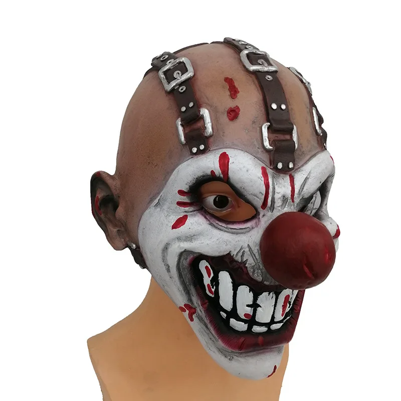 Twisted Metal-Inspired Sweet Tooth Full Face Latex Mask for Halloween and Cosplay Events