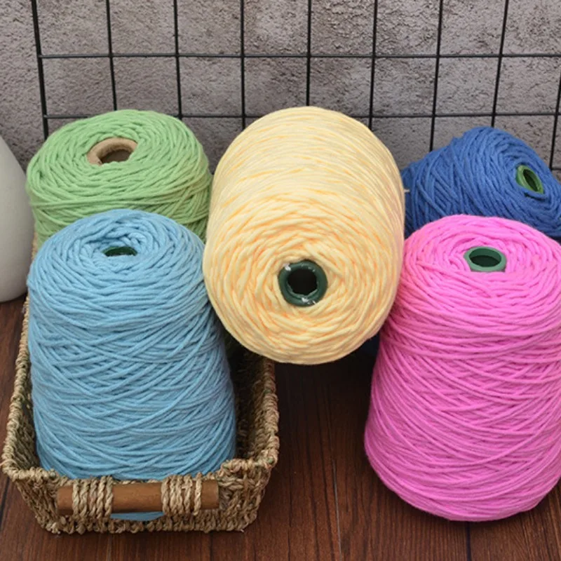 400gSolidTuftingYarn8StrandsYarnForRugCottonYarnForTufting