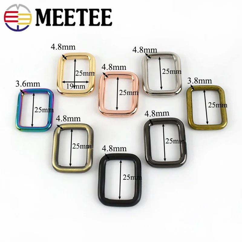 10-50Pcs 25mm Metal Ring Buckle For Bag Strap Handbag Snap Hook Dog Collar Webbing Connector Clasp Loop DIY Hardware Accessories
