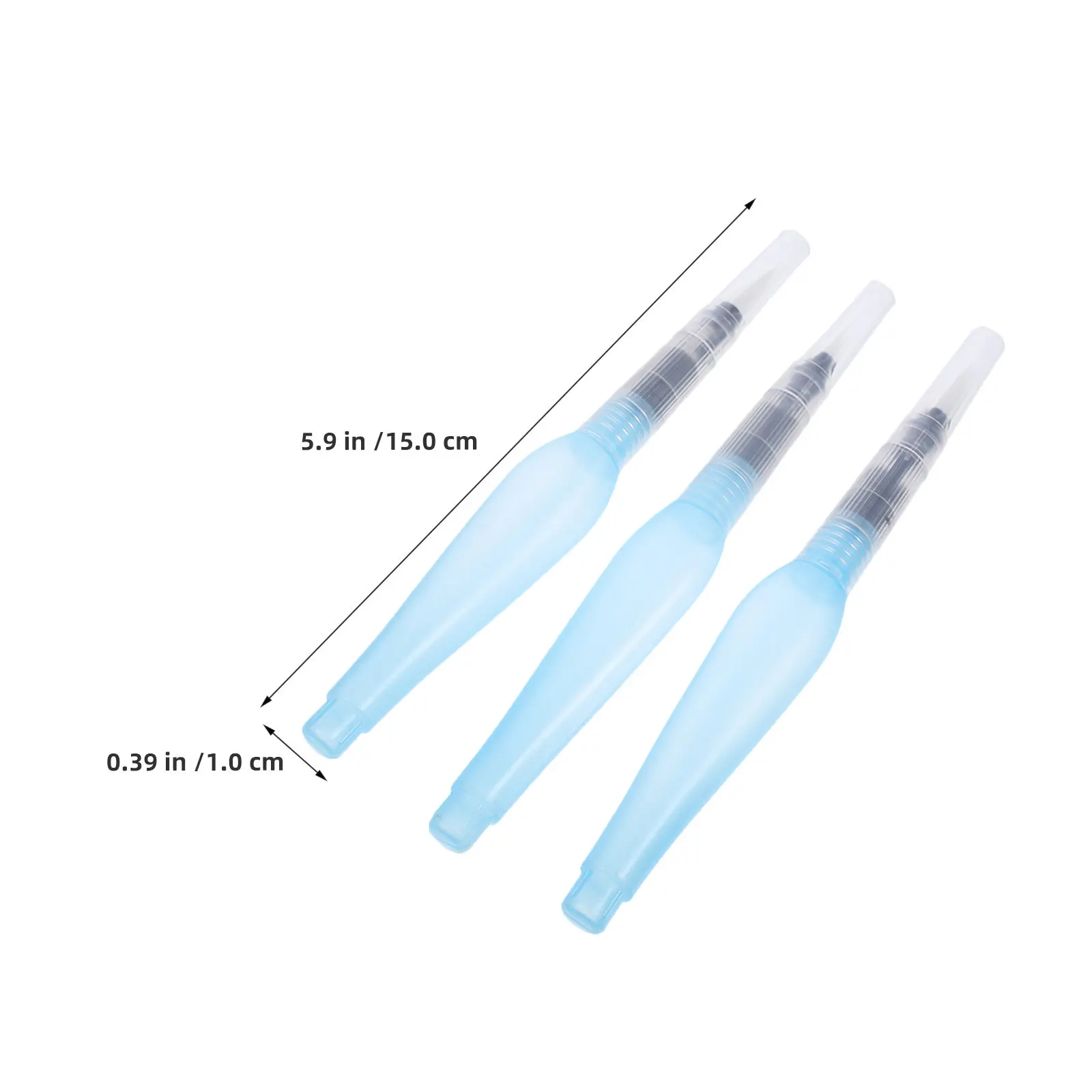 12Pcs 리필 가능 수채화 브러쉬 펜 세트 투명 물 탱크 휴대용 수채화 펜 정확한 제어 부드러운 브러쉬 스트로크
