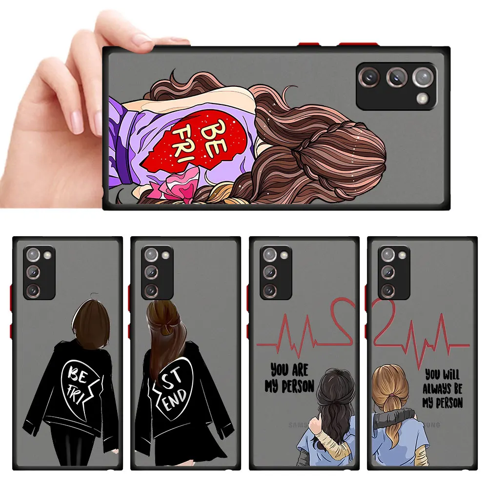 Best Friends Forever Girls Phone Case Per Samsung Galaxy A50 A30 A12 A21S A31 A71 Note 10 Plus A21S A70 Note 9 8 A51 Cover