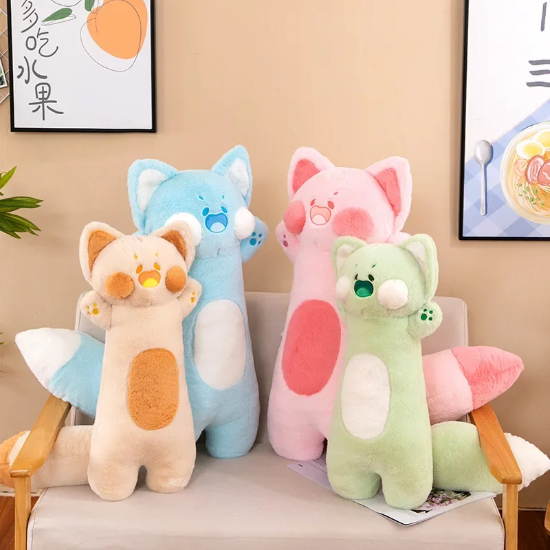 

100cm Long Giant Dudu Cat Cartoon Plush Toy Soft Sleeping Pillow Cushion Cats Stuffed Animal Doll Kawaii Children Kids Gift