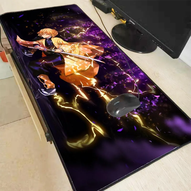

MRGBEST Anime Demon Slayer Kimetsu No Yaiba Csgo Gaming Large Mouse Pad Computer Mousepad XXL Lock Edge Pc Keyboard Desk Mat