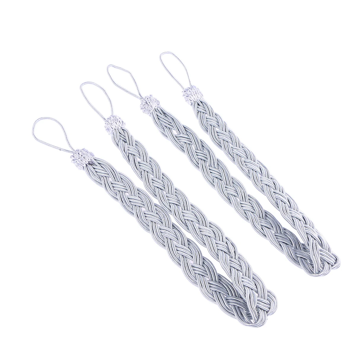 

Hand Tie Curtain Clips Holdback Buckle Tiebacks Window Rope Knitted Cord Curtains
