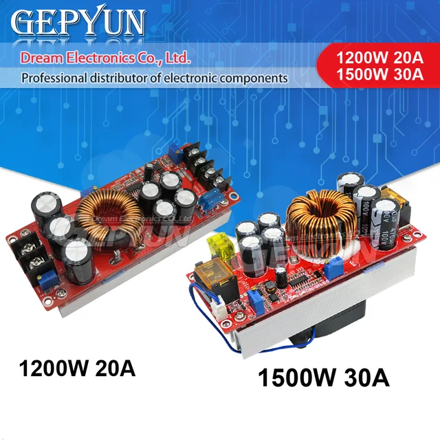 1200W 20A/1500W 30A DC-DC Boost Converter Step Up Power Supply Module  Constant Current - AliExpress