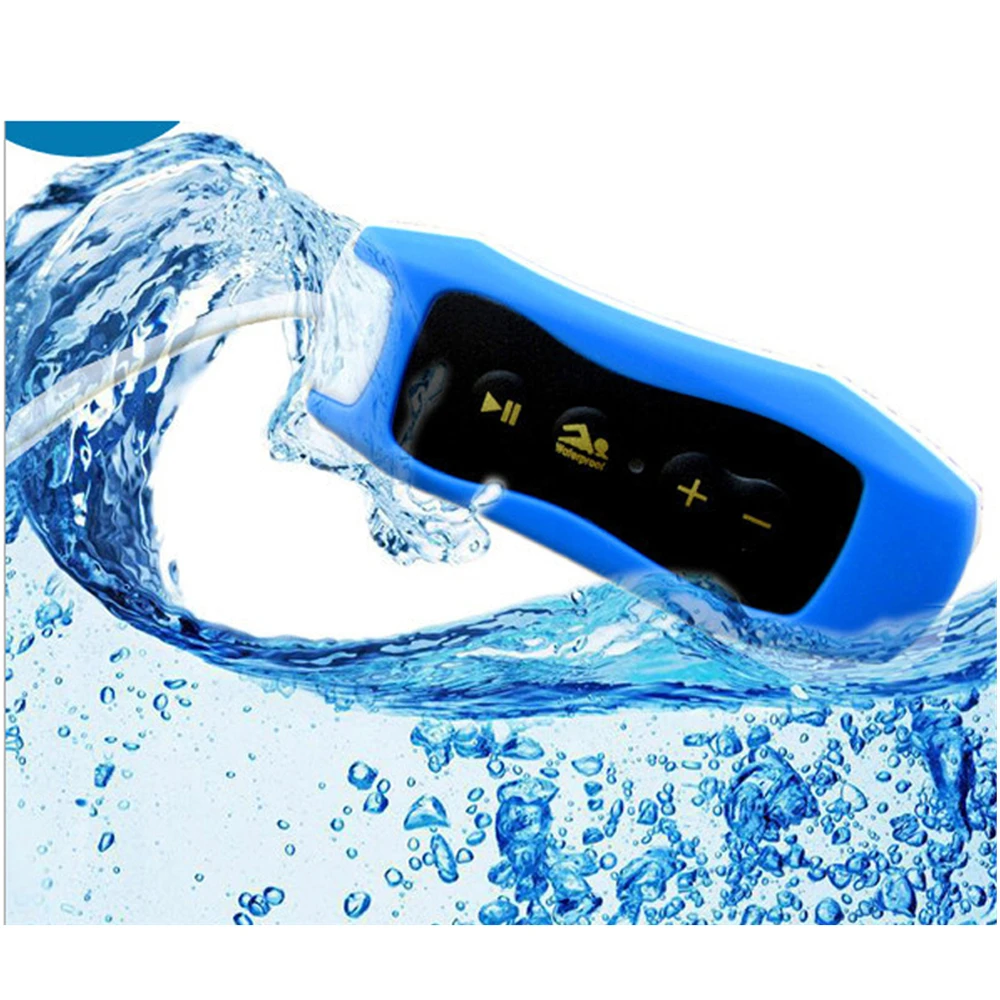 Prova Impermeável Água Ipx8 Clipe Mp3 Player Rádio fm Som Estéreo 8g Natação Mergulho Surf Ciclismo Esporte Leitor de Música à - Image 2