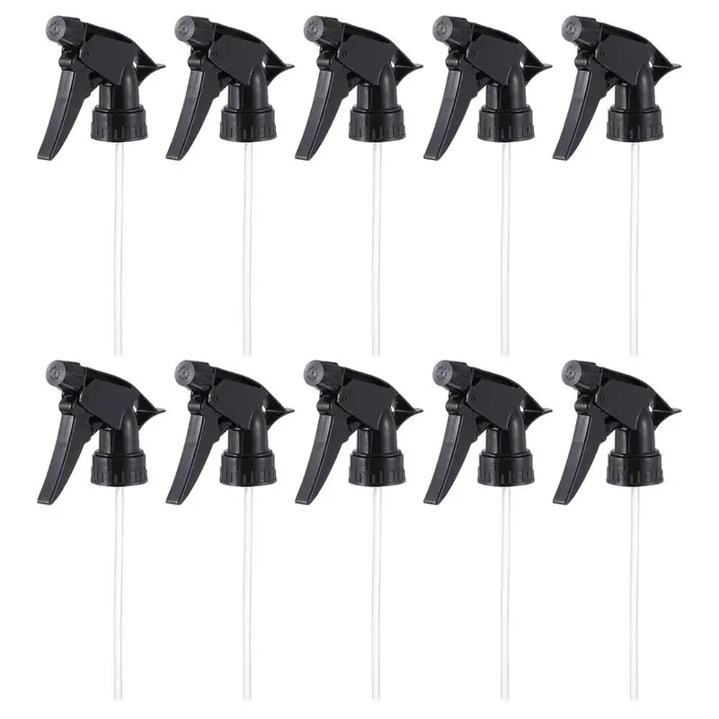 10Pcs Mist Spray Nozzle Replacement Sprayer Head Top for for standard 28/400 Neck Bottles, For Plant Watering Flowers Supplies