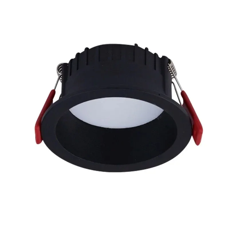 LED Recessed Downlight, Round Anti-Glare Spotlights 10W 75mm Cutout Black White for Kitchen Bedroom Corridor Ceiling S0a04ddfc17c748b28071bde177aa0767i