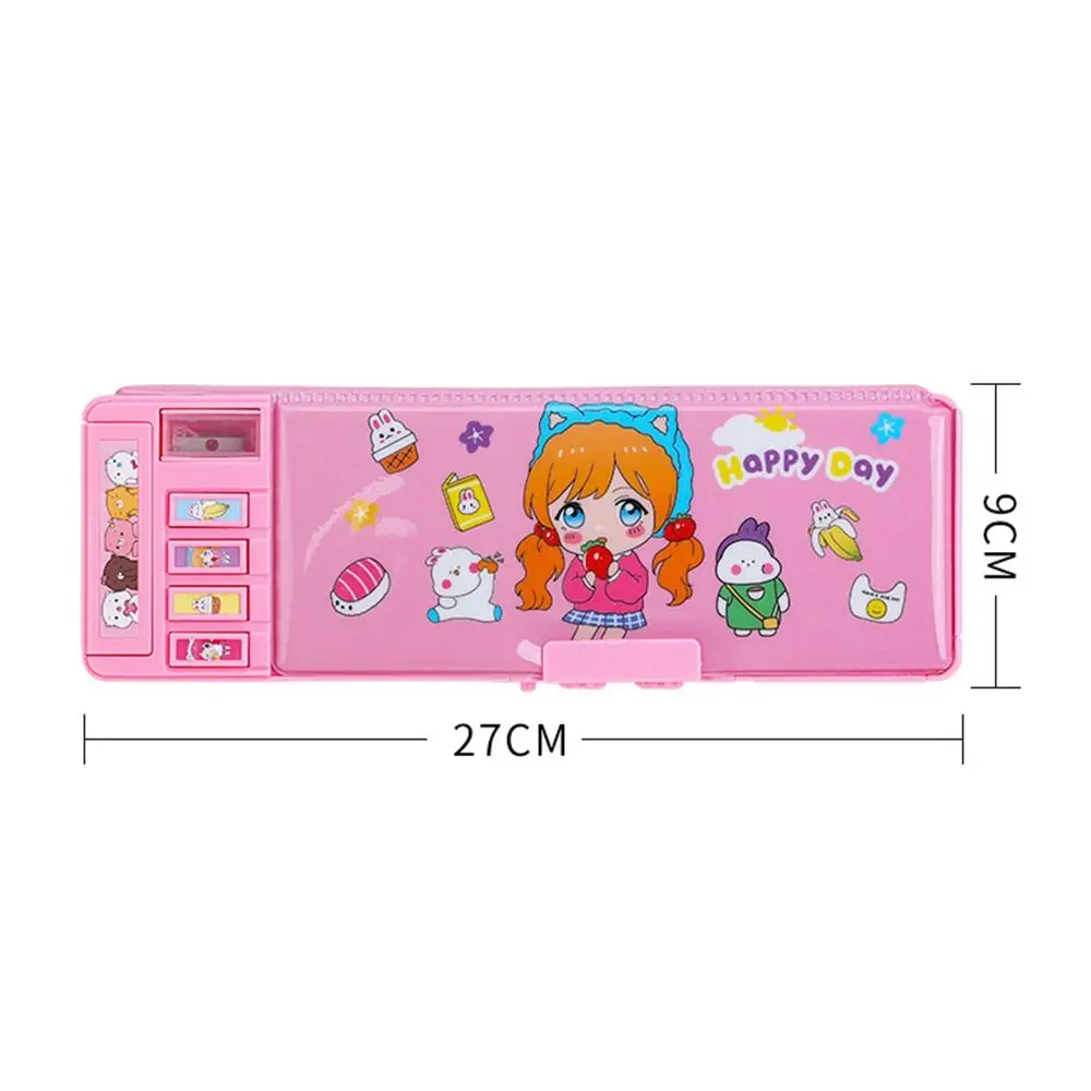 Mechanical Deformation Combination Lock Stationery Box Girl Cute