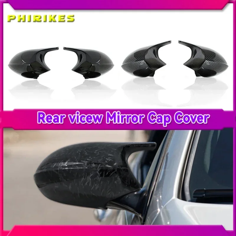 

Rearview Mirror Covers for Bmw 1 3 Series E90 E91 E92 E93 E80 E81 E87 E88 Rear-View Carbon Fiber Gloss Black