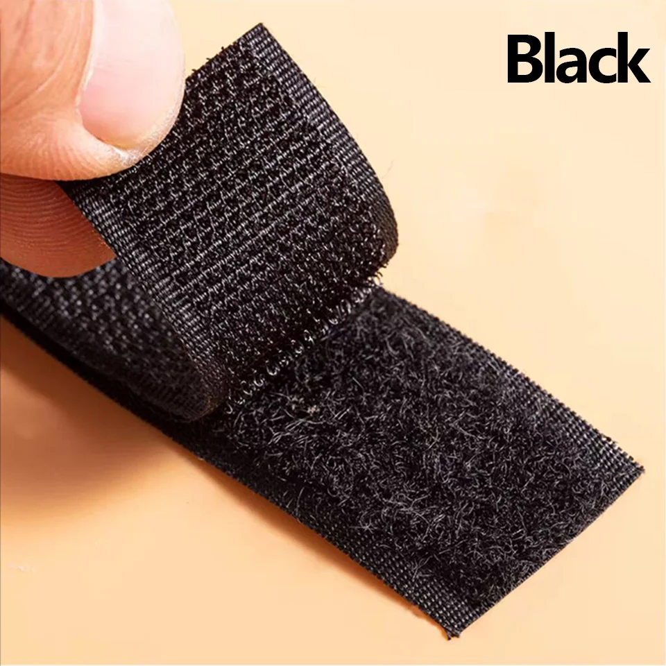 Durable Nylon Hook & Loop Sew-On Fastener Tape - Versatile Use for Apparel, Accessories, and Gear
