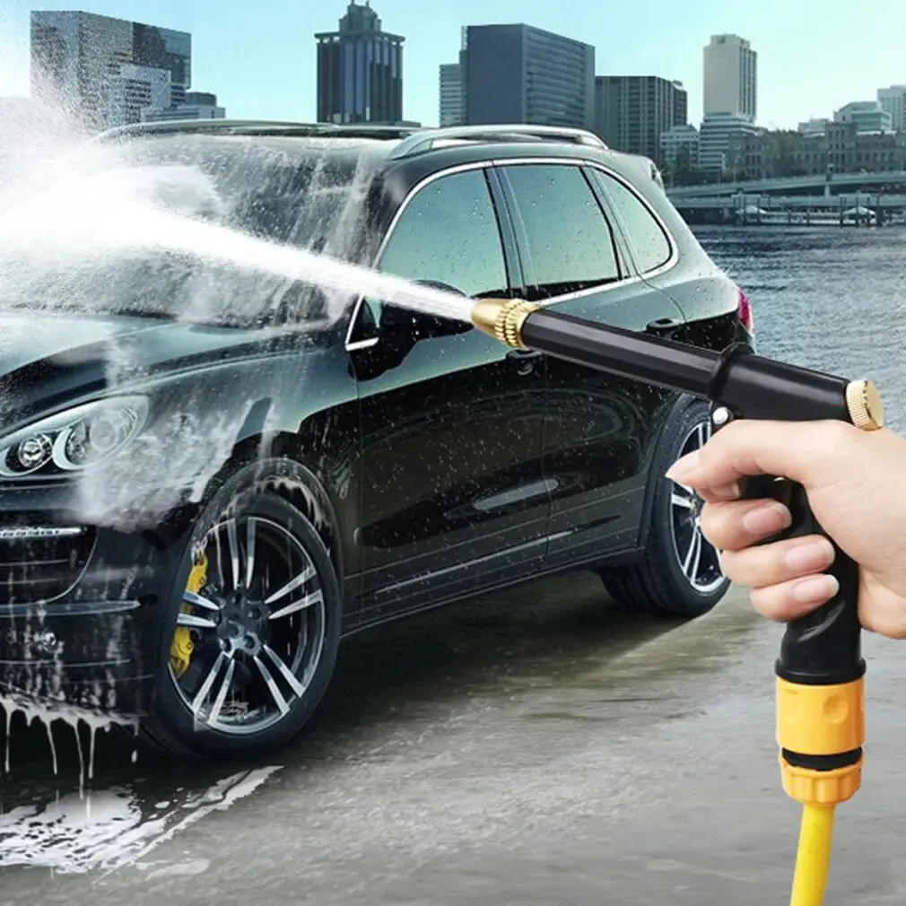 Car Wash Water Gun Automobile High-pressure New Copper-plated Nozzle Thickened Long Rod Family Car Dual-purpose