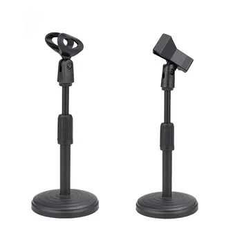 Supporto per microfono Base per disco di sollevamento e ponderazione regolabile da tavolo Rete antiurto Accessori per supporto per microfono per trasmissione in diretta