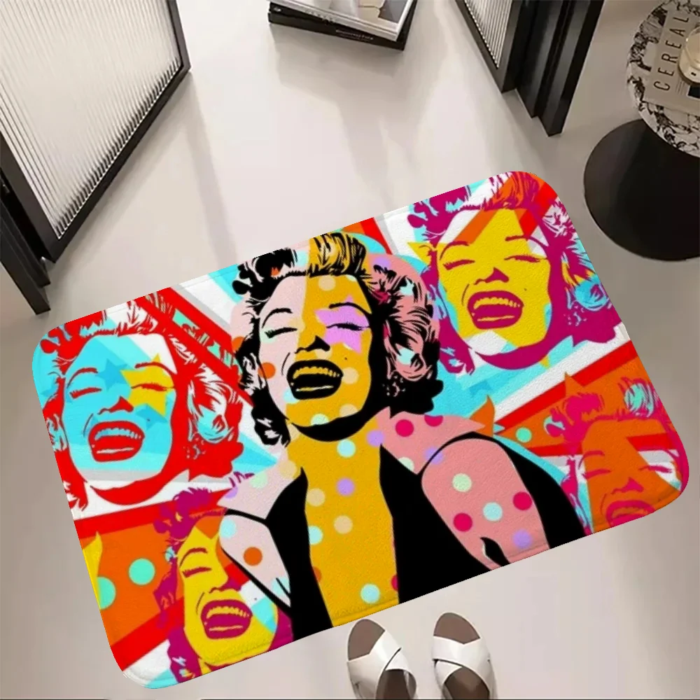 Pop Art Bathroom Foot Mat for Hallway on the Floor Front Door Mat Entrance Outdoor Rug Carpet in the Bedroom Mats Customized 2