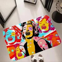Pop Art Bathroom Foot Mat for Hallway on the Floor Front Door Mat Entrance Outdoor Rug Carpet in the Bedroom Mats Customized 2