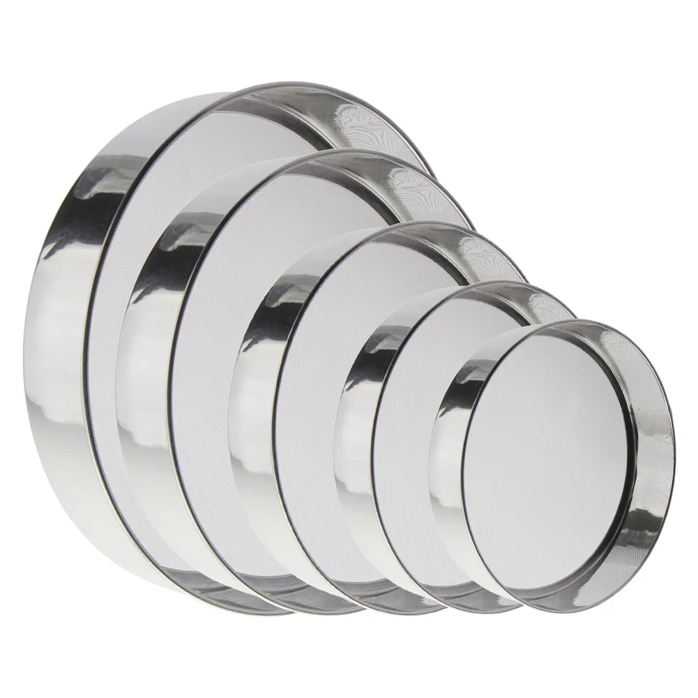 

Stainless Steel 40 Mesh Bottom Mesh Flour Sieve Rice Sieve Thickened 10CM~21CM Rice Flour Sieve Kitchen Baking Mesh Sieve Gadget