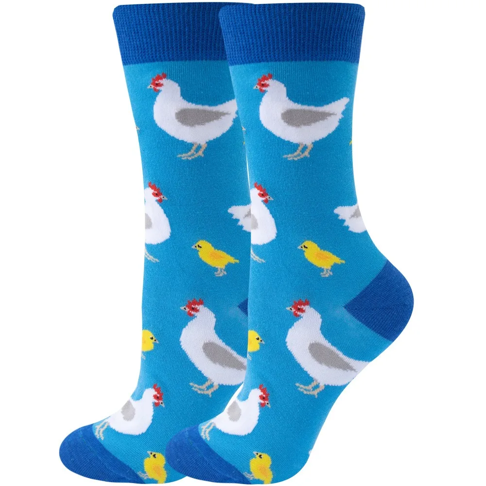 Vibrant Happy Socks - Colorful & Playful Animal Cartoon Design