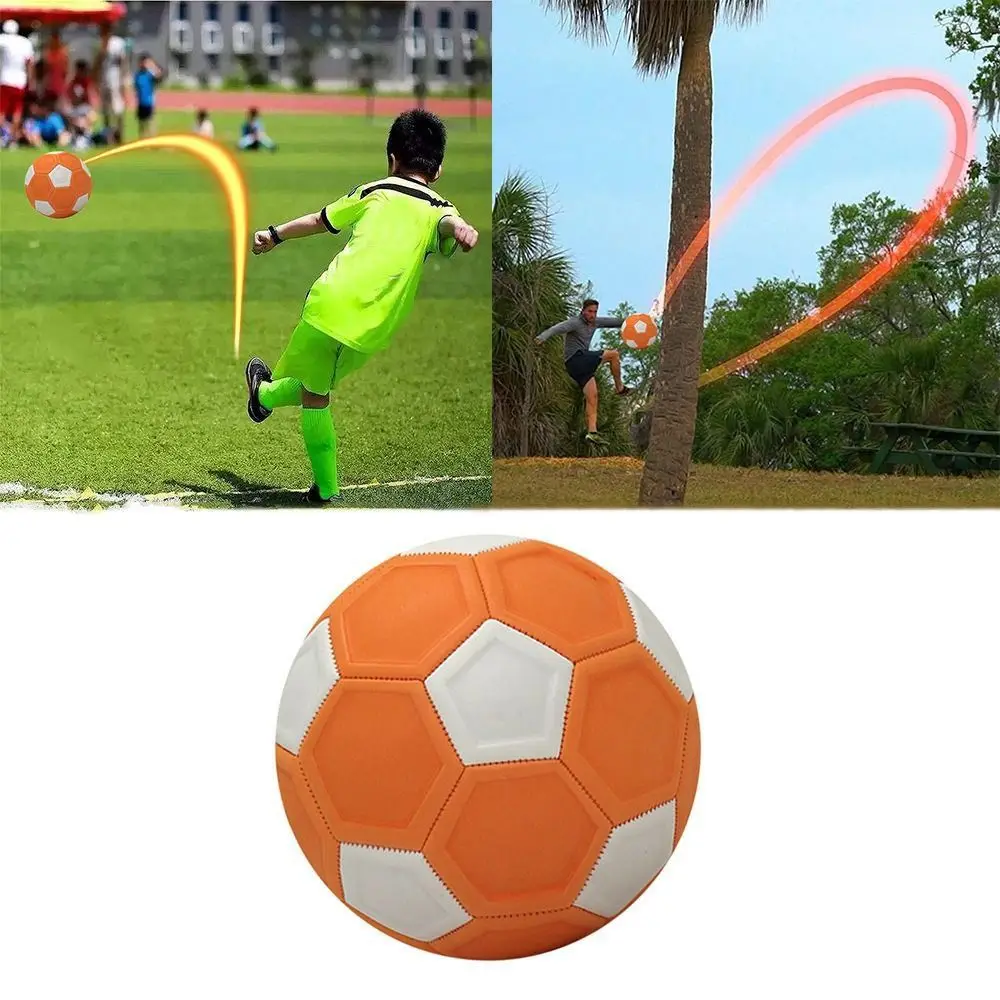 

Orange Kids Soccer Boys Girls No. 4 Indentation 20cm Football Toy Leeway Sport Curve Ball Outdoor & Indoor Match