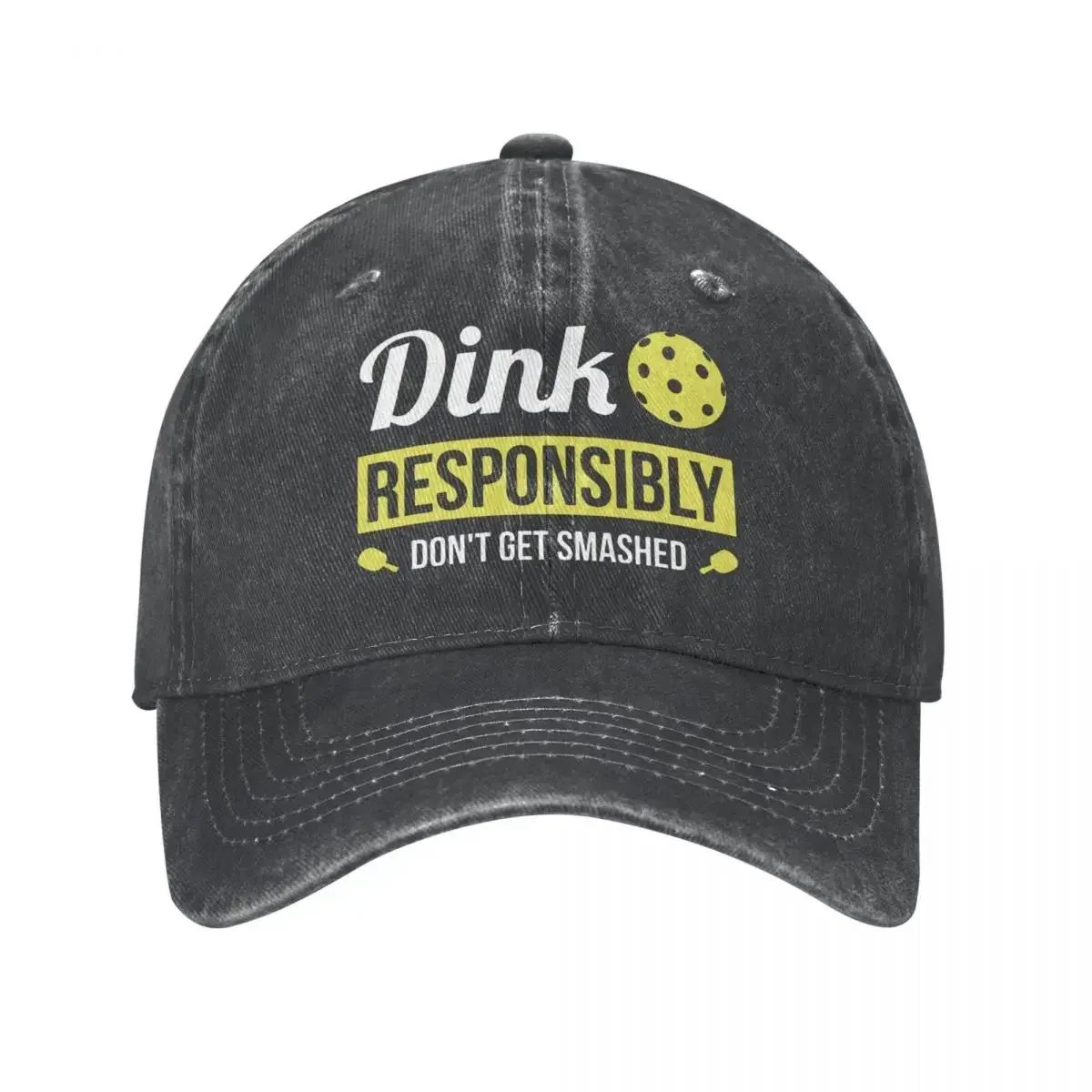 Dink Responsibly Pickleball Baseball Hat 1