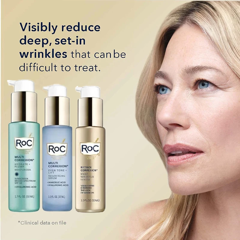 

ROC Retinol Correxion Deep Skin essence Moisturizing face cream Skin Care Product, Deep Anti wrinkle face cream essence