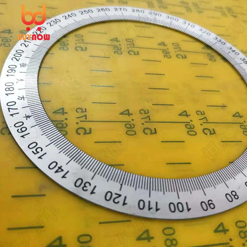130x101x1 Dial Stainless steel round dial angle piece mechanical accessories Stainless steel decorative plate 3