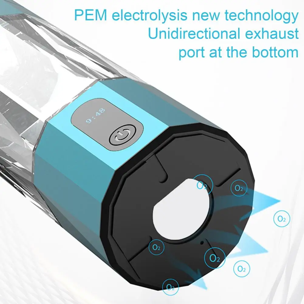 208ml Hydrogen Water Bottle Generator 6000-8000 PPB Portable Hydrogen Water Ionizer Machine with PEM Technology